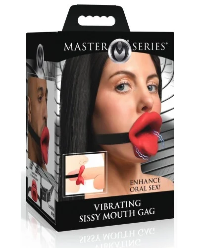 Bâillon vibrant Sissy Mouth Rouge sextoys et accessoires sur La Boutique du Hard
