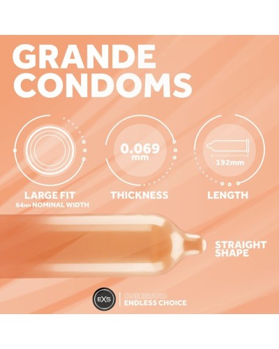 Préservatifs XXL Grande 64mm x12 sextoys et accessoires sur La Boutique du Hard