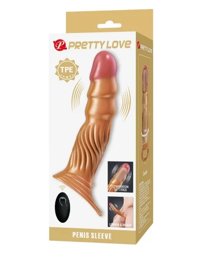 Gaine pénienne vibrante Wavys 20 x 4.5cm sextoys et accessoires sur La Boutique du Hard