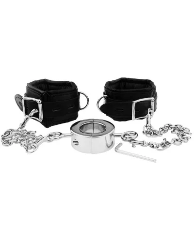 Menottes et Ballstretcher Wriscock M Poids 328g sextoys et accessoires sur La Boutique du Hard