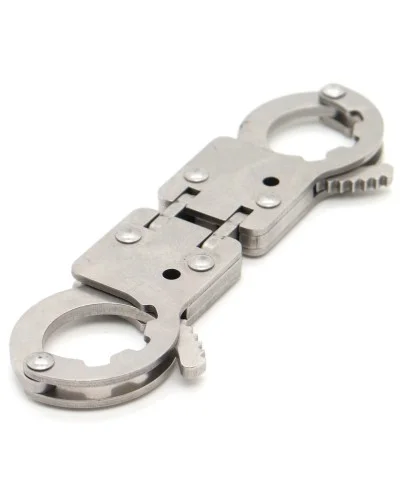 Menottes de pouces articulées Fingy Restrict Métal sextoys et accessoires sur La Boutique du Hard