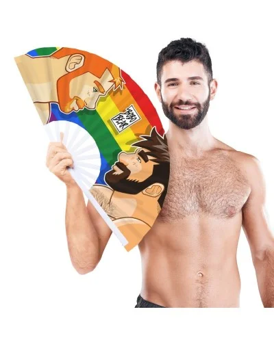 Éventail Géant Pride Adam & Yves 64cm sextoys et accessoires sur La Boutique du Hard
