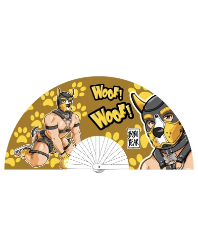 Éventail Géant Puppy Jaune 64cm sextoys et accessoires sur La Boutique du Hard