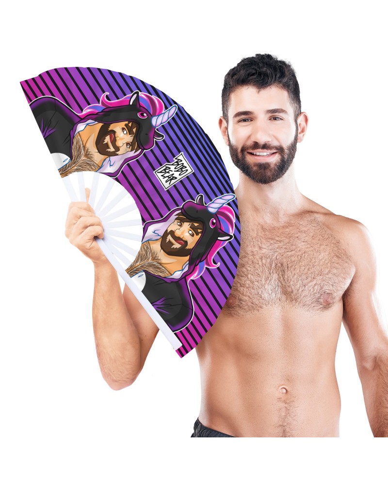 Éventail Licornes 64cm sextoys et accessoires sur La Boutique du Hard