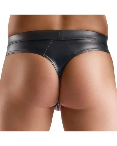 String avec zip Menecio Noir-Rouge sextoys et accessoires sur La Boutique du Hard