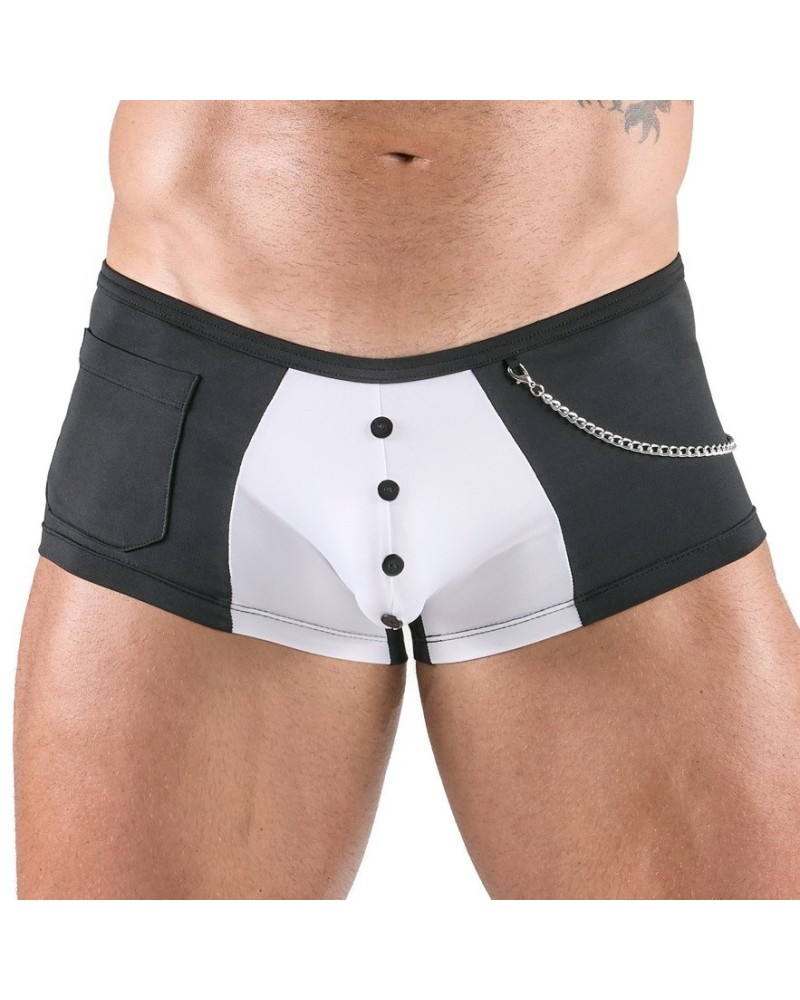 Boxer sexy Nestor Noir-Blanc sextoys et accessoires sur La Boutique du Hard