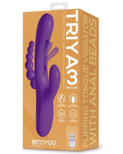 Vibro rabbit chapelet anal Triya 14 x 3.6cm