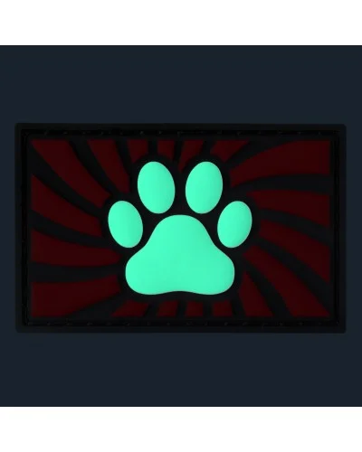 Tag Paw avec scratch Rouge