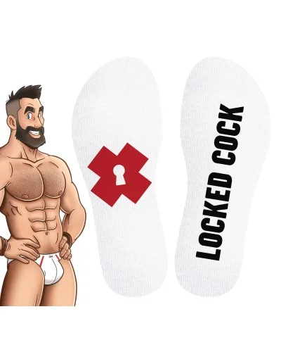 Chaussettes Locked Cock Blanches