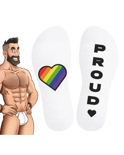 Chaussettes hautes Pride Proud Blanches