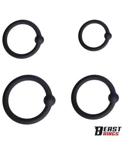 Lot de 4 Anneaux de gland Updick 25-34 mm Noirs