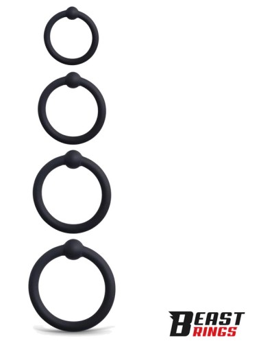 Lot de 4 Anneaux de gland Updick 25-34 mm Noirs