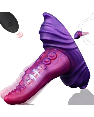Gode tentacule vibrant Tongtak 15 x 6cm