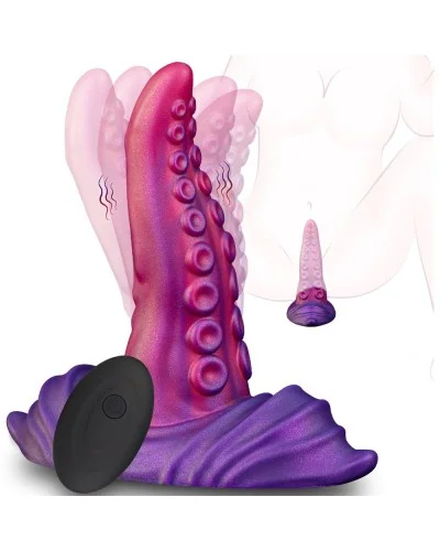 Gode tentacule vibrant Tongtak 15 x 6cm