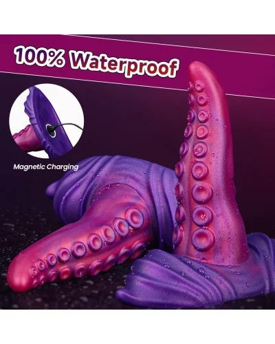 Gode tentacule vibrant Tongtak 15 x 6cm