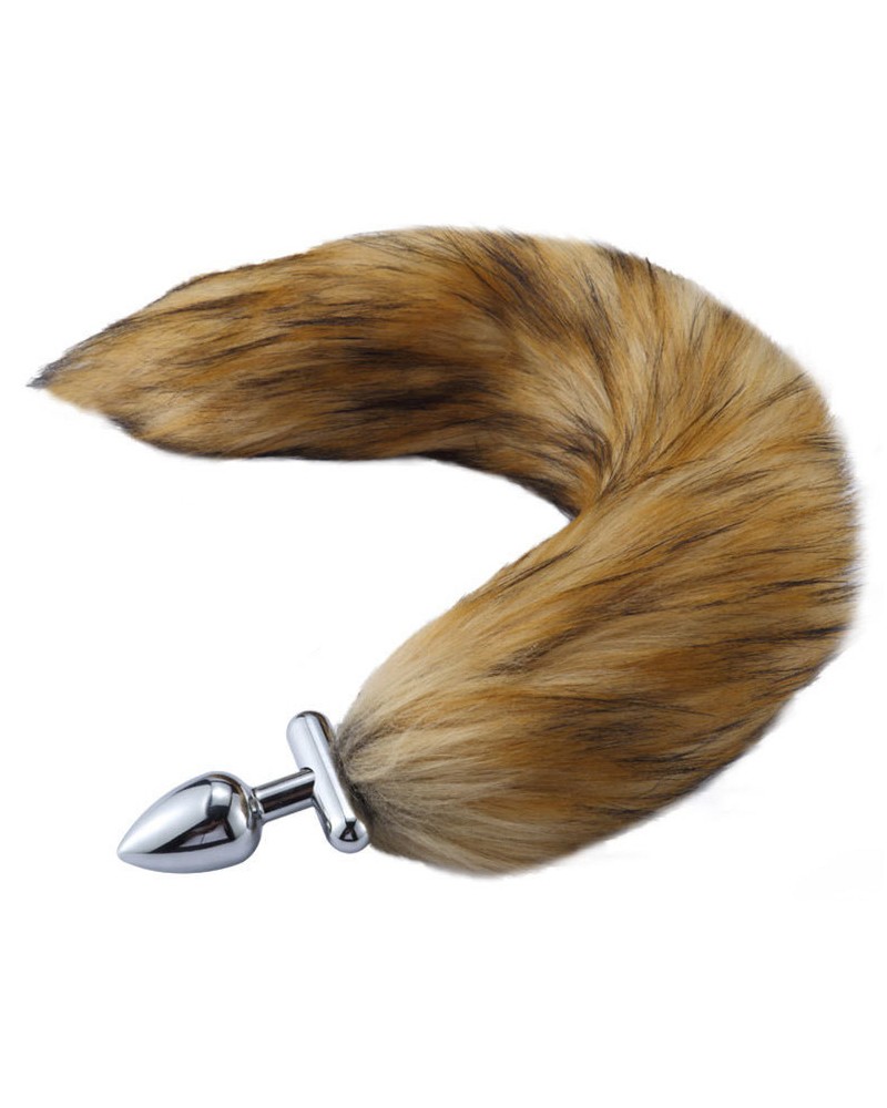Plug queue de renard convertible bijou Foxy roxy queue 39cm beige
