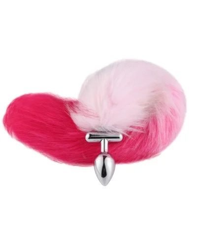Plug queue de renard convertible bijou Foxy roxy queue 39cm roses