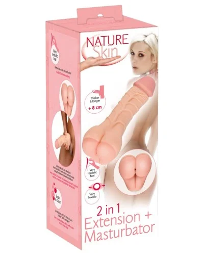 Gaine à Pénis Masturbateur Skiny assmat 17 x 5.2cm