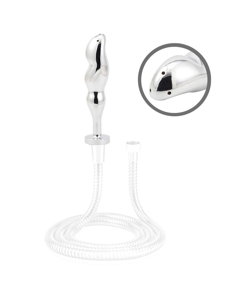 Embout de lavement avec Plug métal Steeltip 12 x 2.9cm