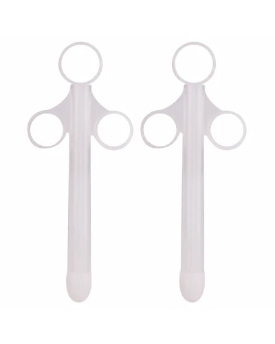 Lot de 2 Pipettes à lubrifiant Shoot perfect 10ml Blanc Insertion 10 x 1.5cm