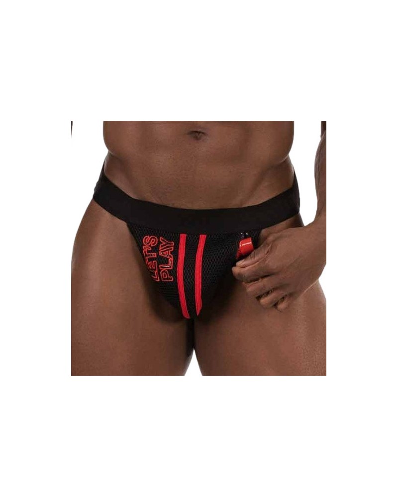 Jockstrap Let's Play Noir-Rouge