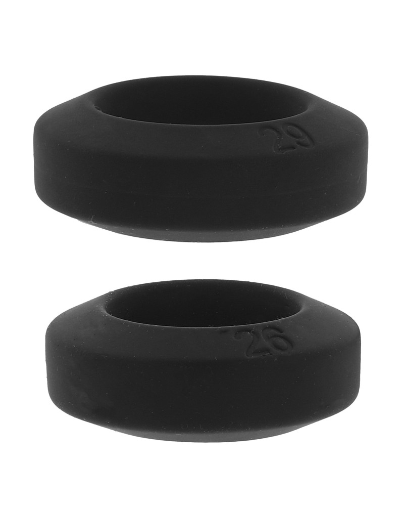 Lot de 2 Cockrings Double Stackers 26-29mm