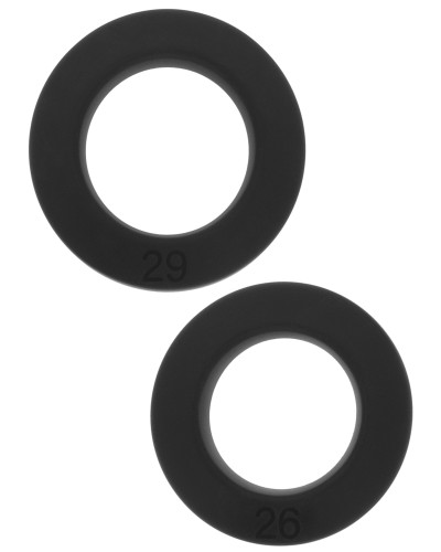 Lot de 2 Cockrings Double Stackers 26-29mm