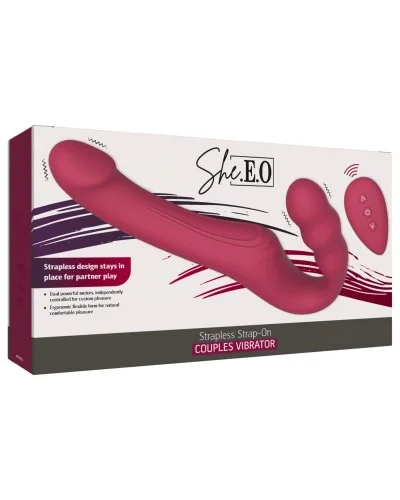 Gode ceinture vibrant sans harnais Pinkbubble 14 x 3.3cm