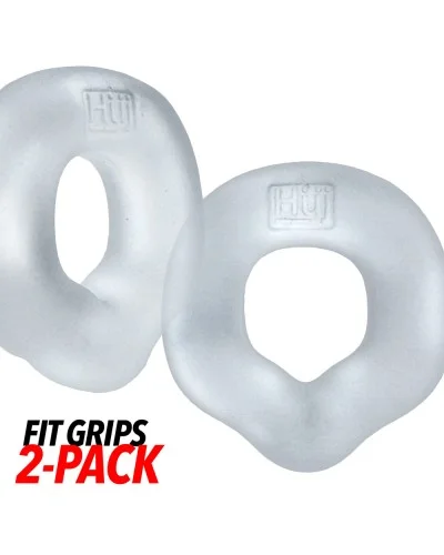 Lot de 2 Cockrings Fit Grips 25 mm Transparents