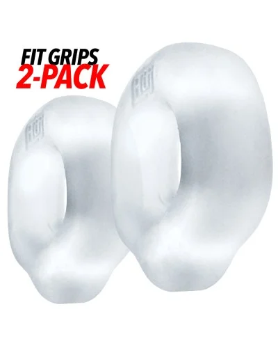 Lot de 2 Cockrings Fit Grips 25 mm Transparents