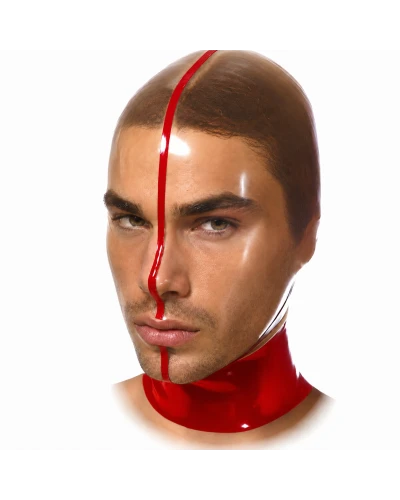 Cagoule en latex Lineclear Rouge