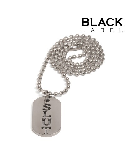 Plaque DogTag Kink Slut 4.5 x 2.5cm