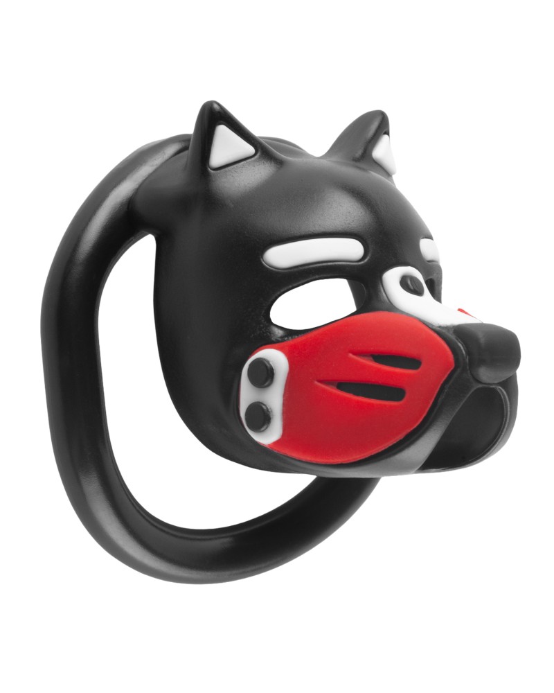 Cage Puppy 4.5 x 3.2 cm Noir-Rouge