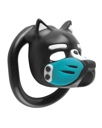 Cage Puppy 4.5 x 3.2 cm Noir-Bleu