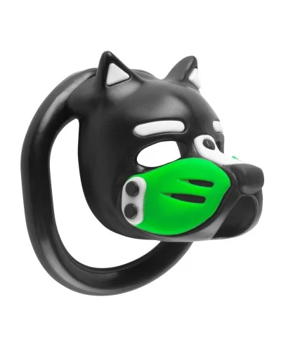 Cage Puppy 4.5 x 3.2 cm Noir-Vert