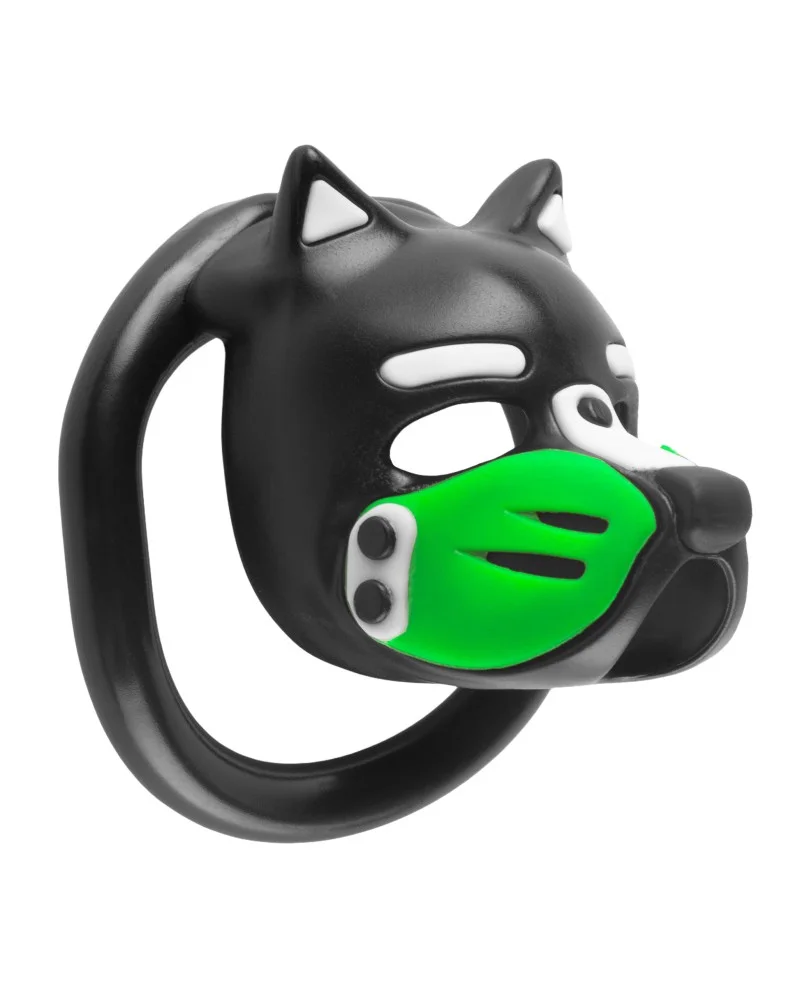 Cage Puppy 4.5 x 3.2 cm Noir-Vert