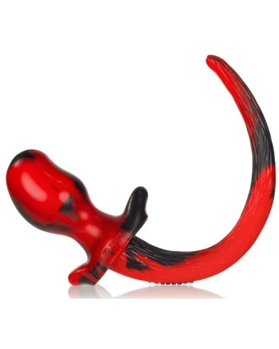 Plug Queue de chien Mastiff 12 x 7 cm Rouge pas cher