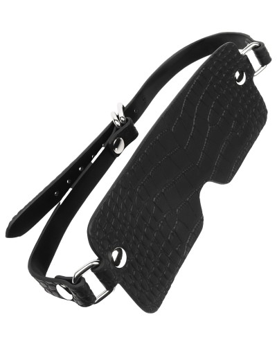 Masque Sm Motif Croco Feros Noir