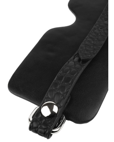 Masque Sm Motif Croco Feros Noir