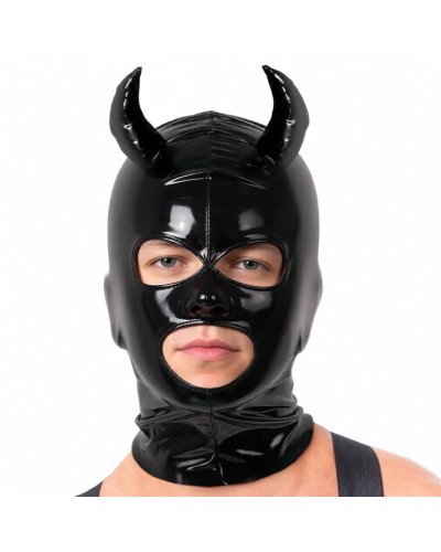 Masque avec cornes Daemon Noir