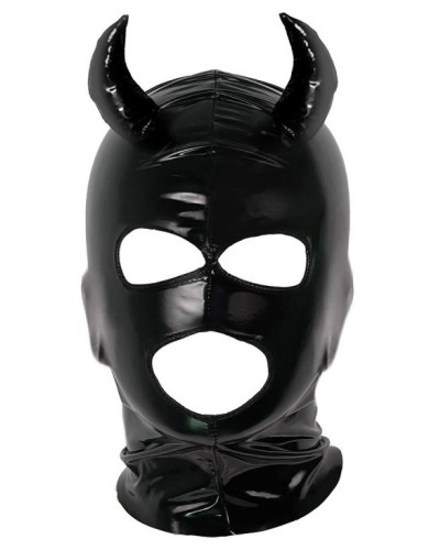 Masque avec cornes Daemon Noir