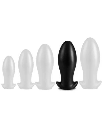 Plug Silicone Saurus Egg XL 18 x 7.5 cm Noir pas cher