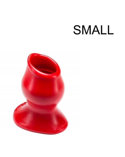 Plug Tunnel Pig-Hole rouge Small - 7 x 4.5 cm pas cher