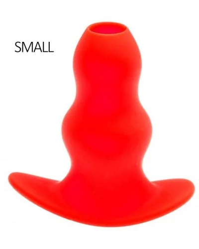 Plug Tunnel Stretch Rouge Small 11 x 5 cm pas cher