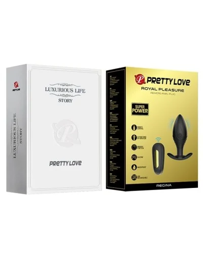 Plug Vibrant Regina Royal Pleasure Pretty Love 8 x 3.4 cm pas cher