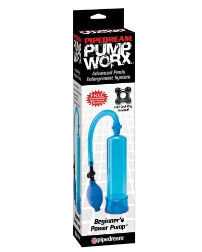 Pompe a pEnis Worx Beginners 19 x 5 cm Bleu pas cher