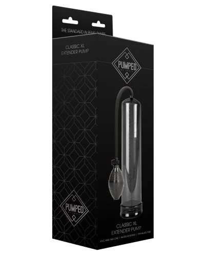 Pompe pour pEnis Classic XL 30 x 6.5cm Noire pas cher