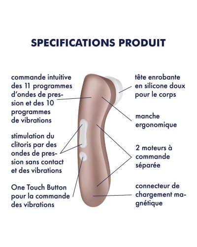 Satisfyer Pro 2 Vibration - Bronze pas cher