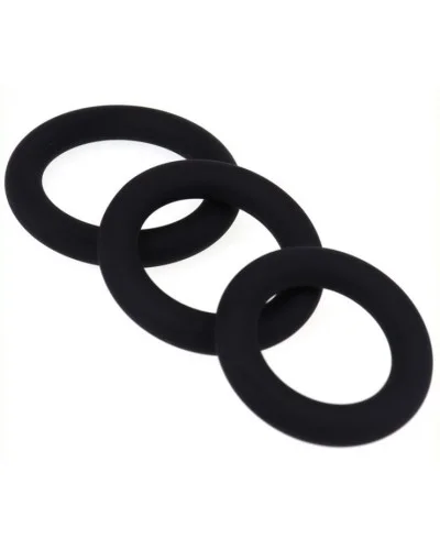 Set de 3 cockrings en silicone pas cher