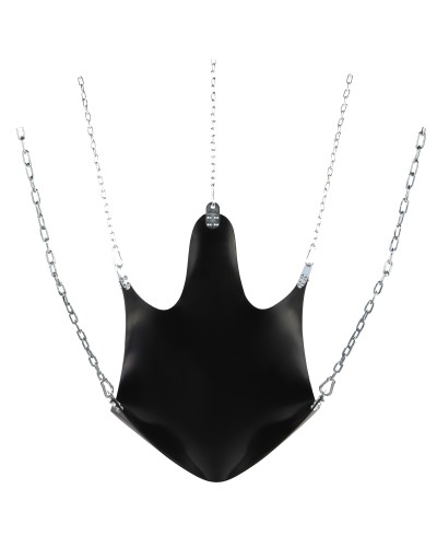 Sling en latex 5 points Noir pas cher